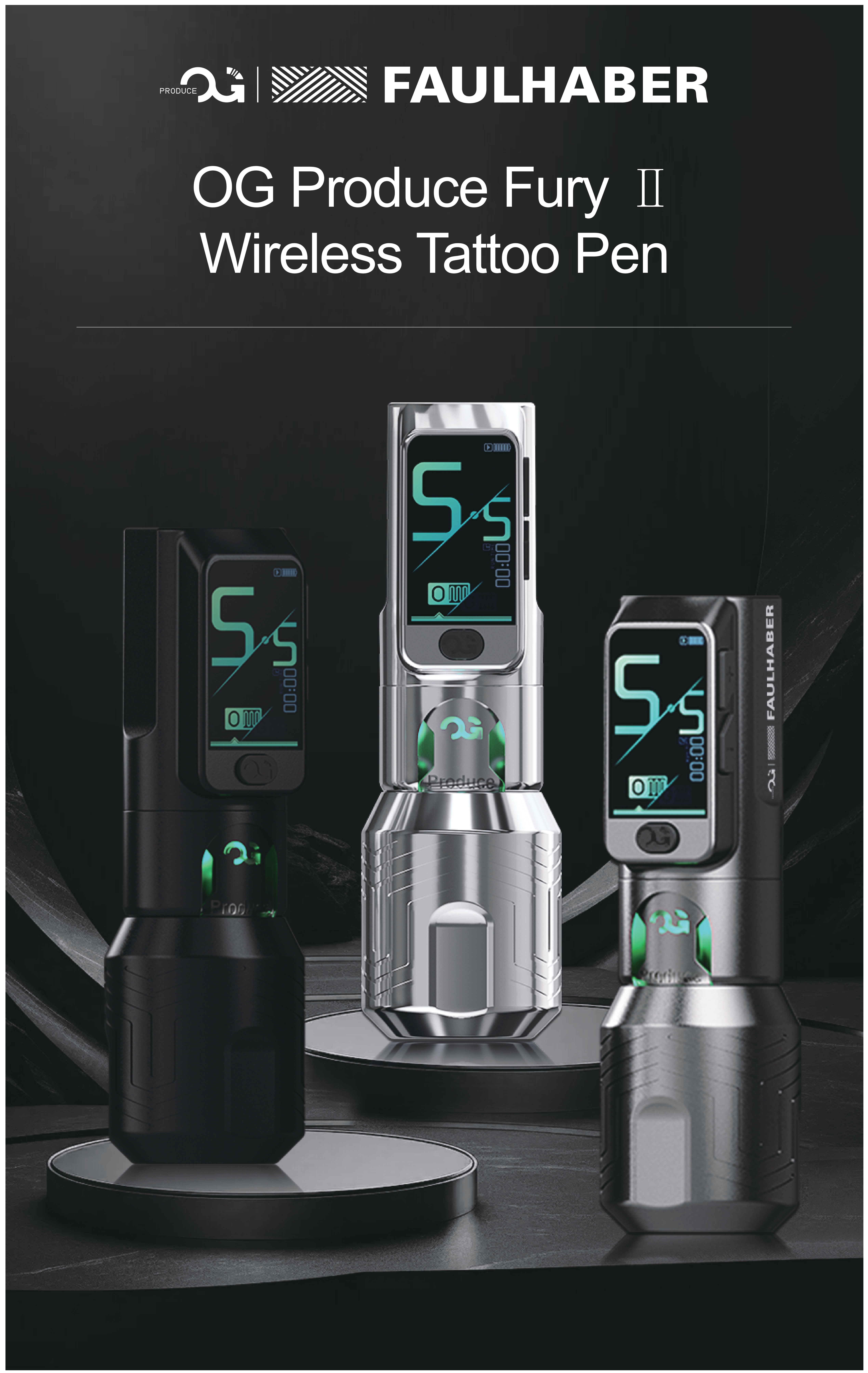 ナショナル改 タトゥーマシン FURY II – Faulhaberカスタムモーター搭載、次世代タトゥーマシン